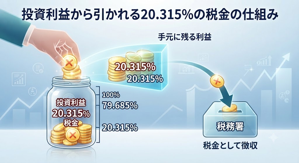 投資利益から20,315%の税金