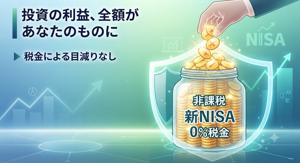 投資の利益が非課税